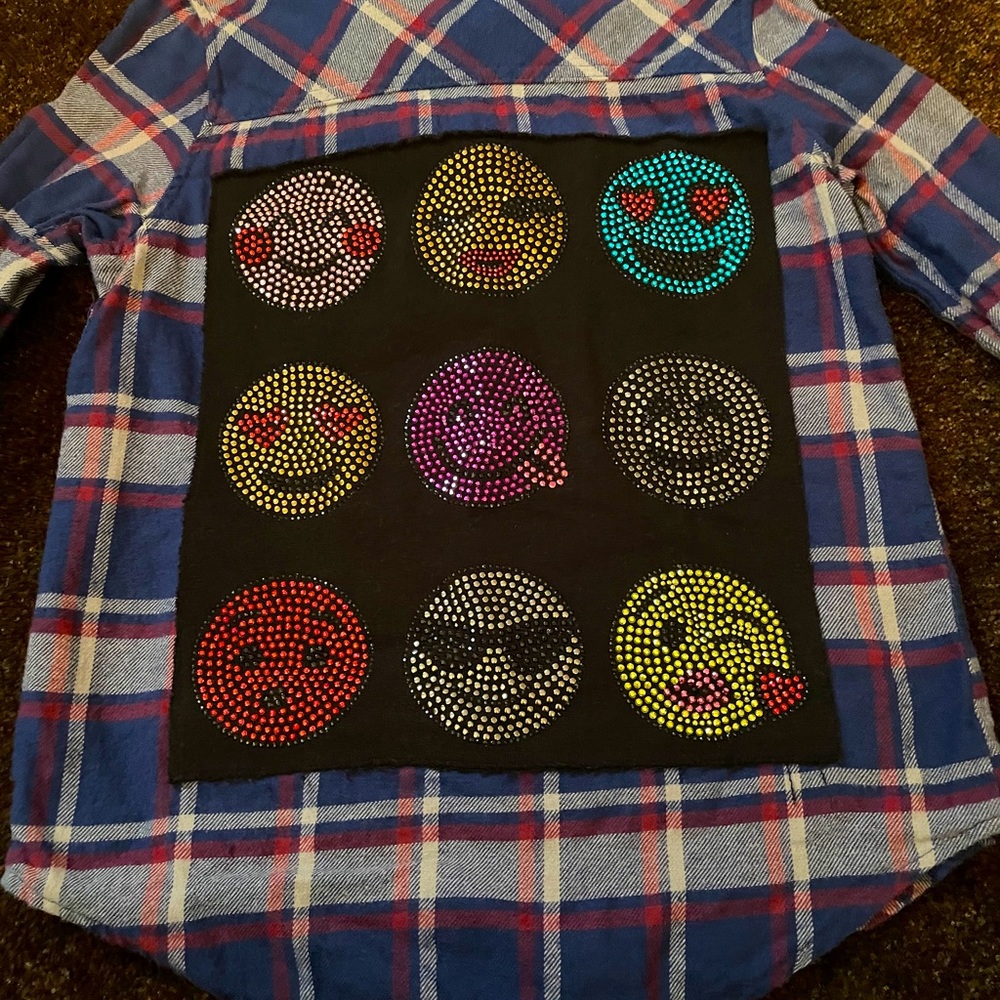 Butter button down with sequin back